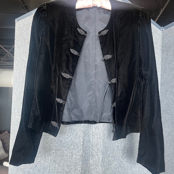 velour 'matador' cropped jacket - Picture 1 of 2